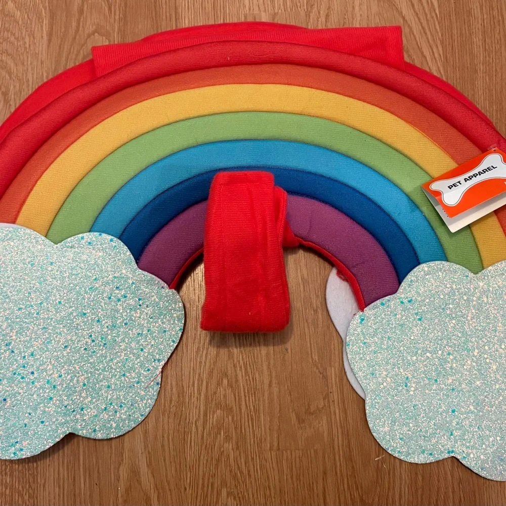 Colorful Rainbow pet Costume Accessory